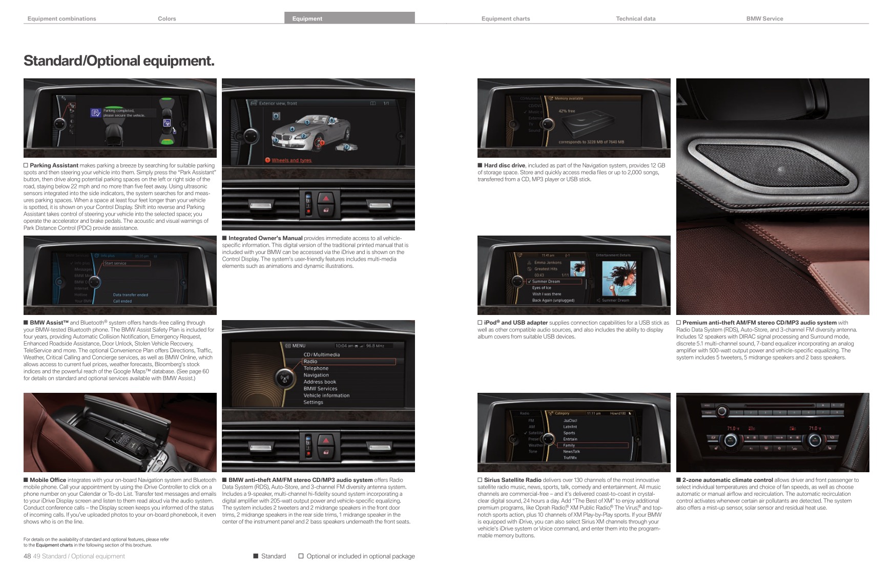 2012 BMW 6-Series Convertible Brochure Page 25